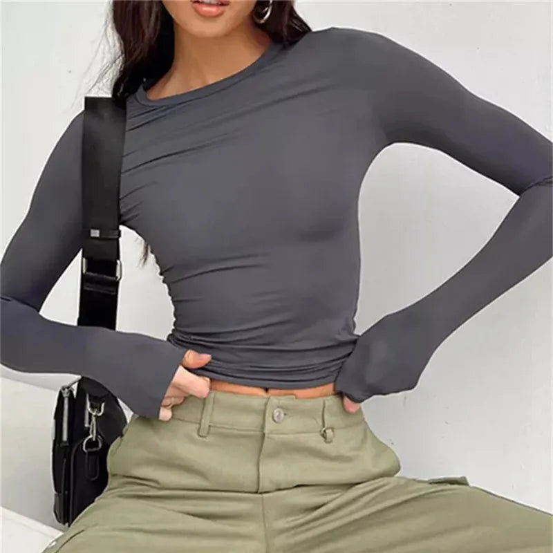 365Cool® -GUADALUPE LONG SLEEVE CROP TOP-