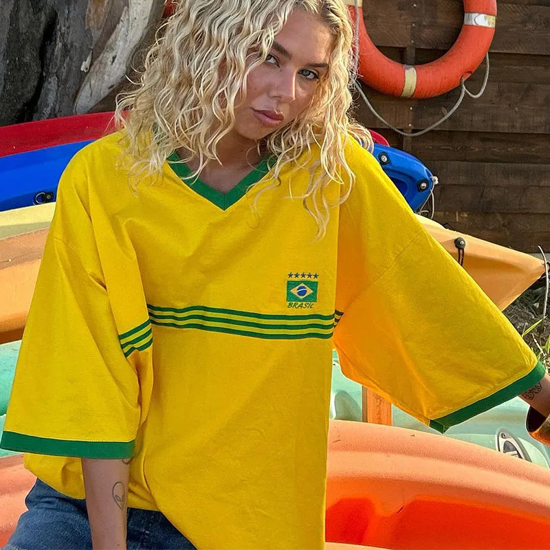 365Cool® -OVERSIZED BRAZIL T-SHIRT-