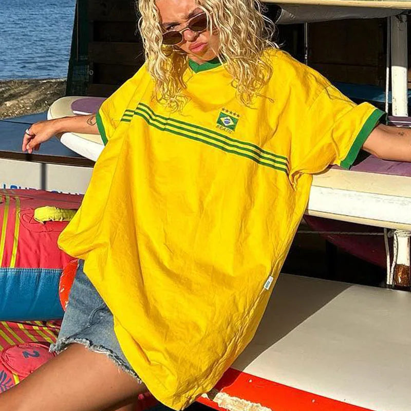 365Cool® -OVERSIZED BRAZIL T-SHIRT-