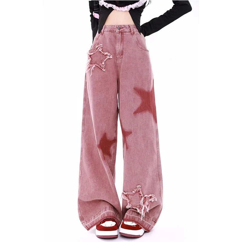 365Cool® -PINK EMBROIDERED JEANS-