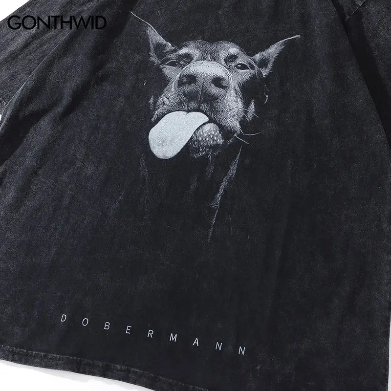 365cool® -Oversized Doberman Graphic T-